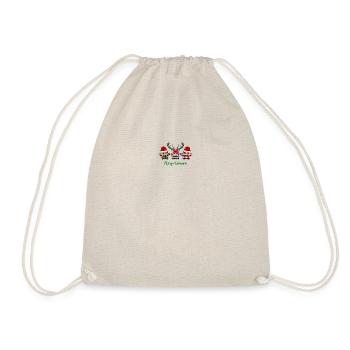 Joyeuse patte de Noël - Sac de sport léger - nature - Devant