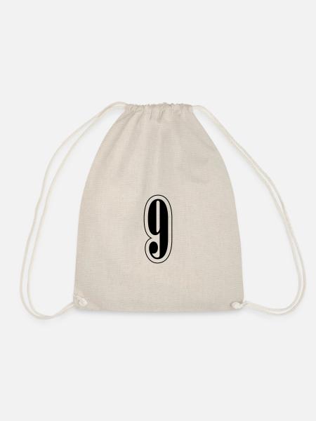 9 Number symbol - Drawstring Bag - nature
