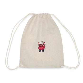 Pig Winter Wild Boar - Drawstring Bag - nature - Front