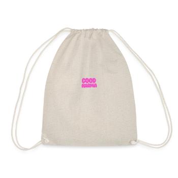 Good karma Pink - Turnbeutel - Natur - Vorne