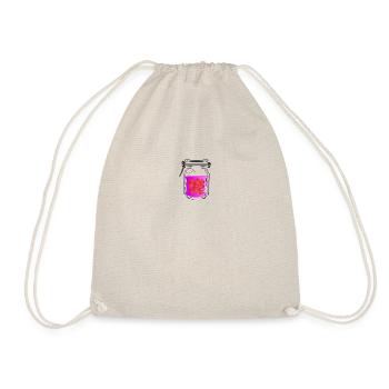 Bocal avec des coeurs - Sac de sport léger - nature - Devant