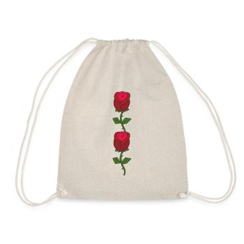 Red Roses - Drawstring Bag - nature - Front