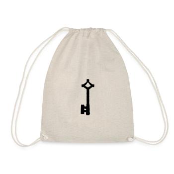 Ancient Key Amulet - Drawstring Bag - nature - Front