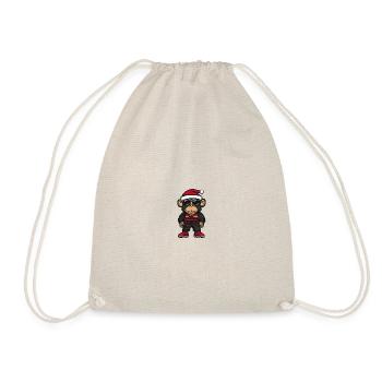 Singe Noël Cool Noël - Sac de sport léger - nature - Devant