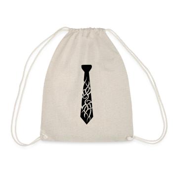 tie_tribal2 - Drawstring Bag - nature - Front