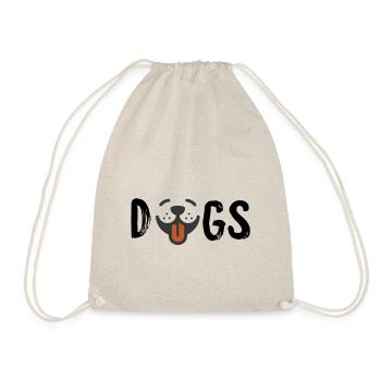 Dog dogs muzzle dog love dog friend animal - Drawstring Bag - nature - Front