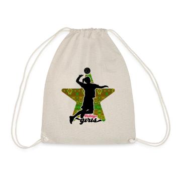 Cadeau d'entraînement sportif pour ballon de volley-ball féminin - Sac de sport léger - nature - Devant