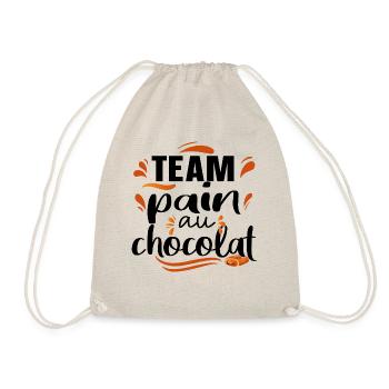 Team Pain au Chocolat Citations Humour Gourmand - Sac de sport léger - nature - Devant