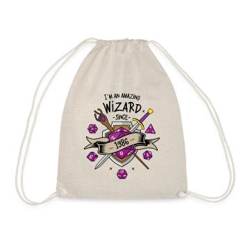 I'm an amazing wizard since 1986 - Sac de sport léger - nature - Devant