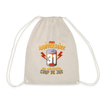 Cadeau Homme électricien anniversaire 31 ans - Sac de sport léger - nature - Devant
