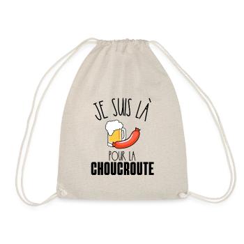 cadeau homme gourmand Choucroute Alsace Strasbourg - Sac de sport léger - nature - Devant