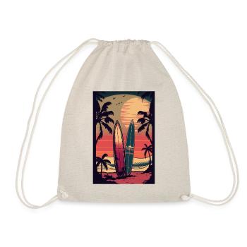 Style Rétro Surf - Sac de sport léger - nature - Devant