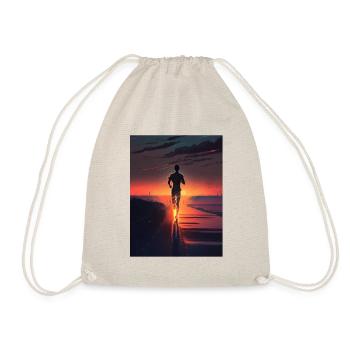 Coureur au coucher du soleil - Sac de sport léger - nature - Devant
