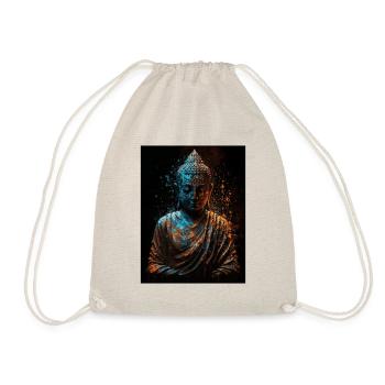 Friedliche abstrakte Buddha-Statue - Turnbeutel - Natur - Vorne