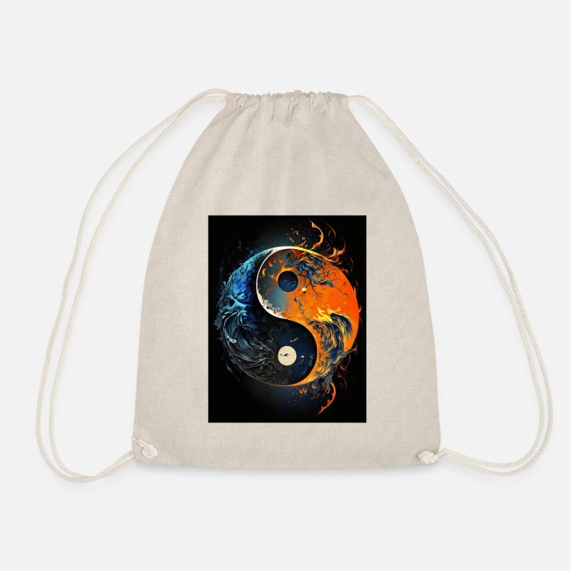 Yin- und Yang-Symbol - Turnbeutel - Natur
