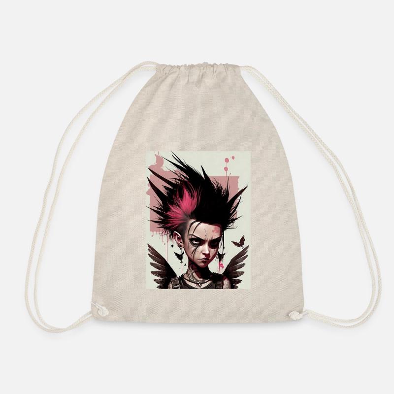 Coole Punk Fee - Turnbeutel - Natur