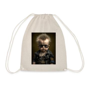 Cool Punk Baby - Drawstring Bag - nature - Front