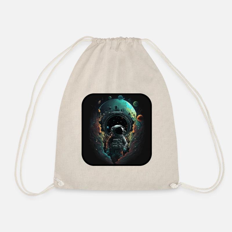 Abstract Astronaut - Drawstring Bag - nature