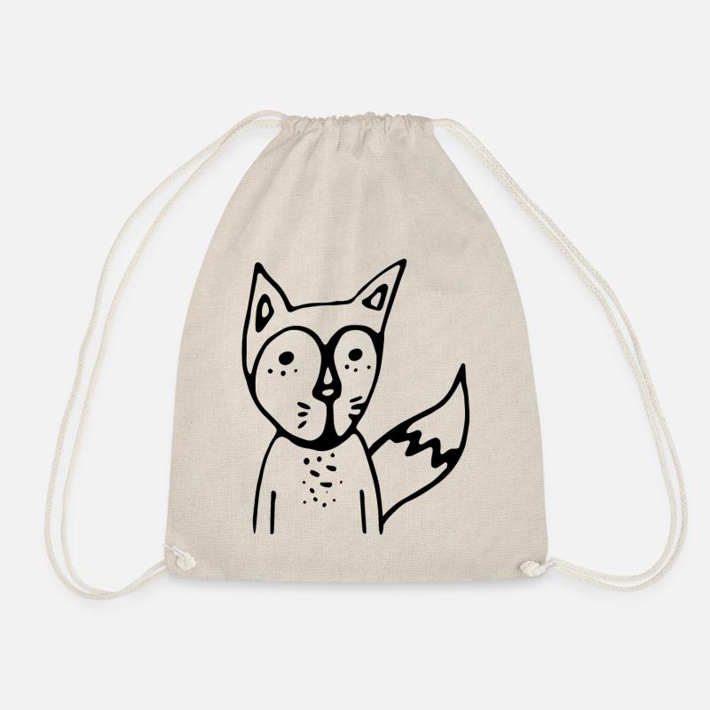 FUCHS black - Turnbeutel - Natur