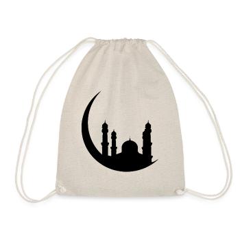 ISLAM ALLAH KORAN MOSLEM GIFT T-SHIRT - Drawstring Bag - nature - Front