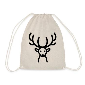 Weihnachtsrentiere - Turnbeutel - Natur - Vorne