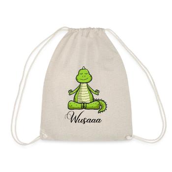 Auszeit Durchatmen Wusaaa Drache - Turnbeutel - Natur - Vorne