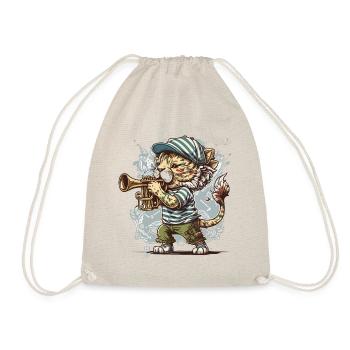 Lion Trumpeter - Drawstring Bag - nature - Front