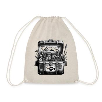 Vintage Elegance : une photographie en noir et blanc de - Sac de sport léger - nature - Devant