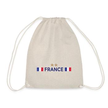 France Football Maillot de foot Drapeau Français - Sac de sport léger - nature - Devant