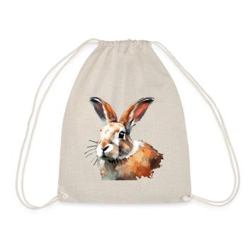 Impressionismus Hase Hase - Turnbeutel - Natur - Vorne