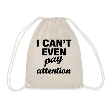 Pay attention to arm - Drawstring Bag - nature - Front