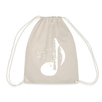 Clarinette clarinette joueur T-shirt cadeau - Sac de sport léger - nature - Devant