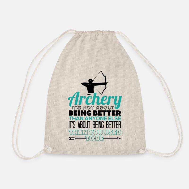 Archer Archery Funny Gift - Turnbeutel - Natur