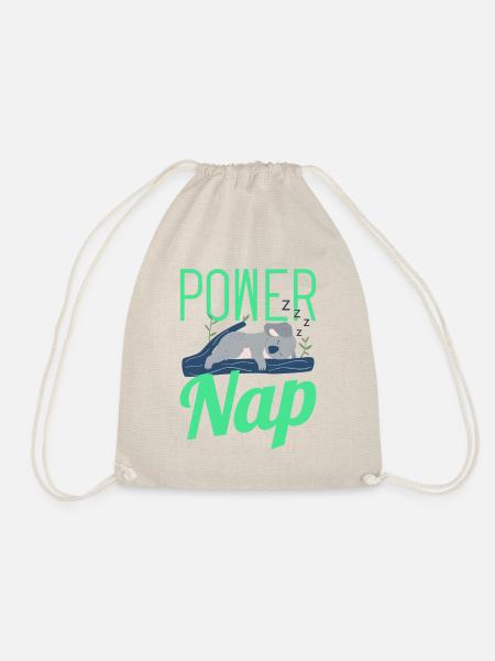 Power Nap Koala Mode Funny Gift - Turnbeutel - Natur