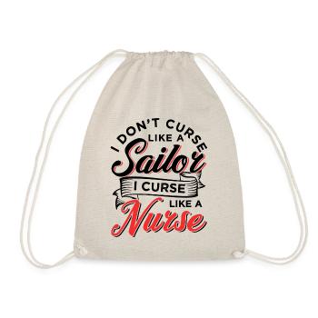 Malédiction comme une infirmière - Sac de sport léger - nature - Devant