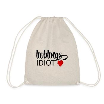 Favorite idiot - Drawstring Bag - nature - Front