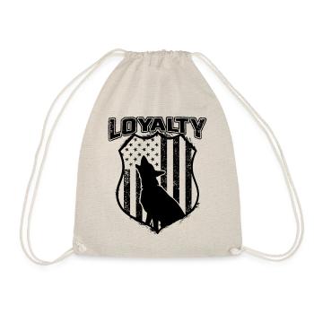 German Shepherd Police Law Enforcement - Drawstring Bag - nature - Front