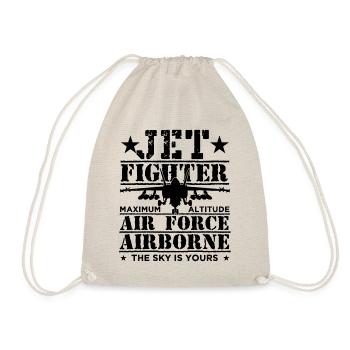Jet Fighter Pilot Air Force Aircraft - Turnbeutel - Natur - Vorne