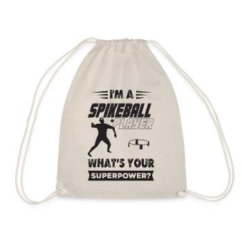I'm a Spikeball Player What's your Superpower ? - Turnbeutel - Natur - Vorne