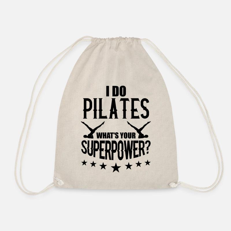 Je fais cadeau d'entraînement de l'exercice Pilates - Sac de sport léger - nature