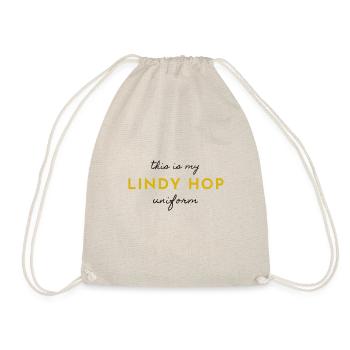 this is my Lindy Hop uniform black - Turnbeutel - Natur - Vorne
