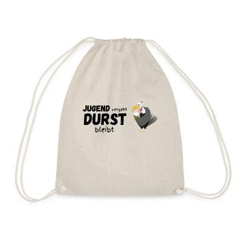 Jugend vergeht Durst bleibt - Geier black - Turnbeutel - Natur - Vorne