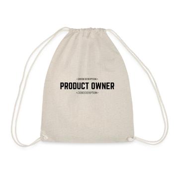 jobdescription PRODUCT OWNER black - Turnbeutel - Natur - Vorne