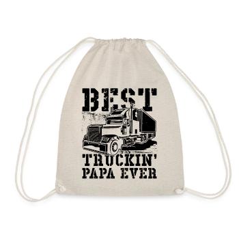 Best Trucking Papa Ever Funny Truck Driver. - Turnbeutel - Natur - Vorne
