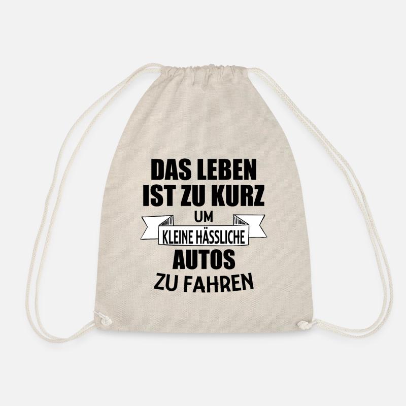 Auto Spruch Autoliebhaber Geschenkidee Luxusautos - Turnbeutel - Natur