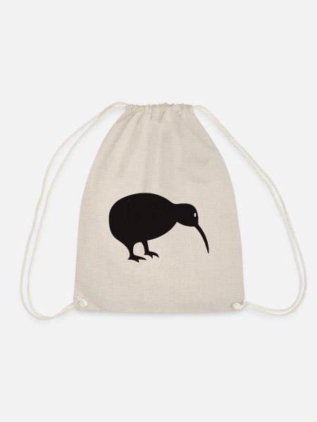 Kiwi bird ladies gift idea New Zealand - Drawstring Bag - nature