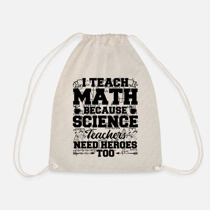 Math Teacher - Turnbeutel - Natur