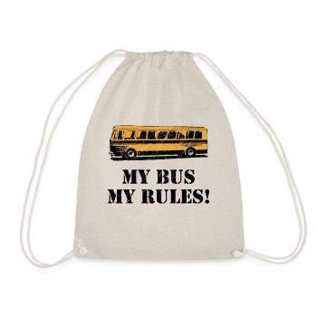 Bus bus driver public transport gift - Drawstring Bag - nature - Front