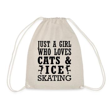 Juste une fille qui aime les chats et le patinage artistique - Sac de sport léger - nature - Devant