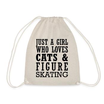 Juste une fille qui aime les chats et le patinage artistique - Sac de sport léger - nature - Devant